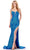 Ashley Lauren 11464 - Sequin Pattern Sweetheart Prom Dress Prom Dresses 00 / Turquoise/Royal