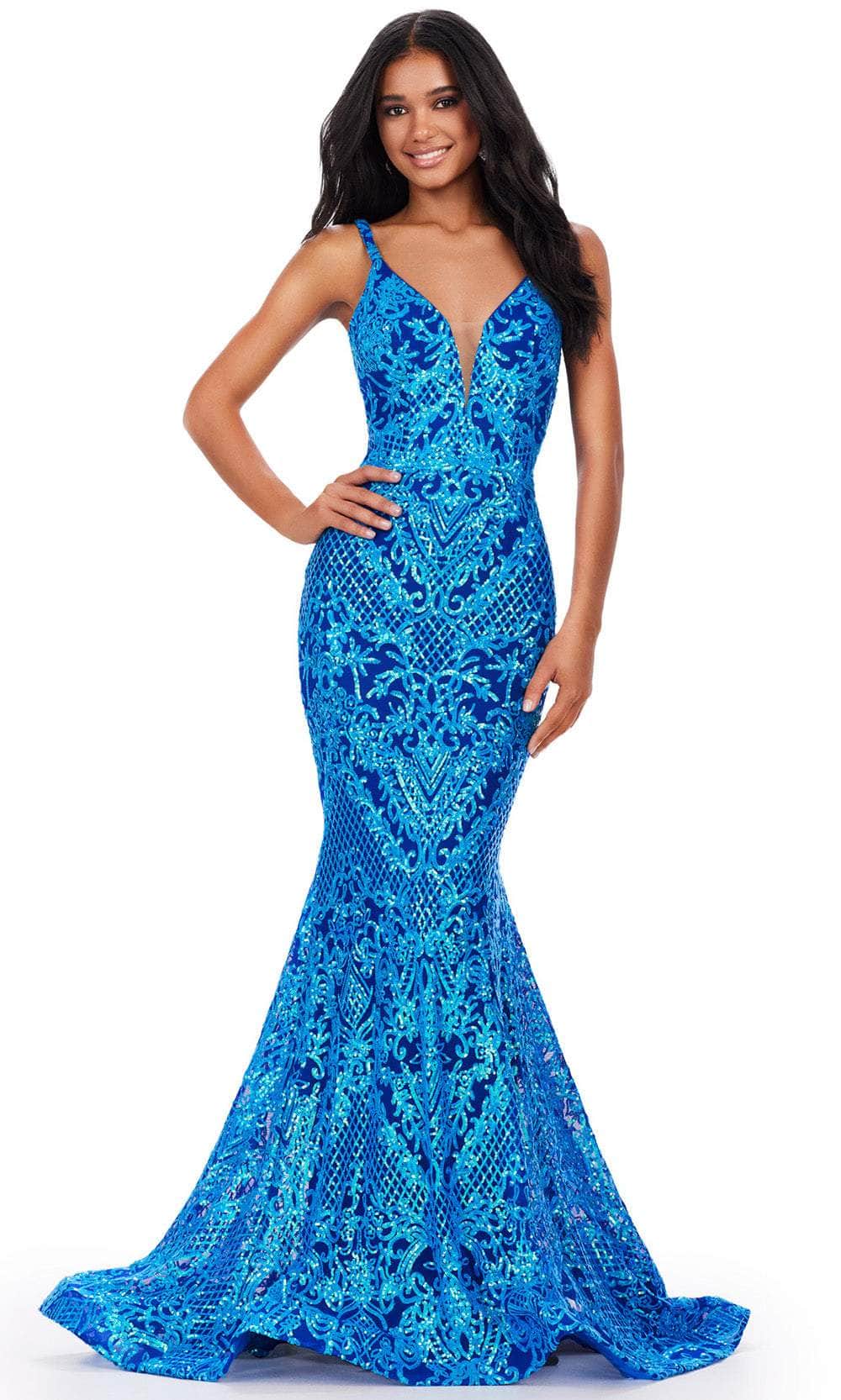 Gold Macy's Blue Prom Dress Homecoming Dresses Macys