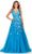 Ashley Lauren 11470 - Sequin V-Neck Prom Dress Prom Dresses 00 / Ocean