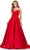 Ashley Lauren 11473 - Choker Style Satin Prom Dress Special Occasion Dress 00 / Red