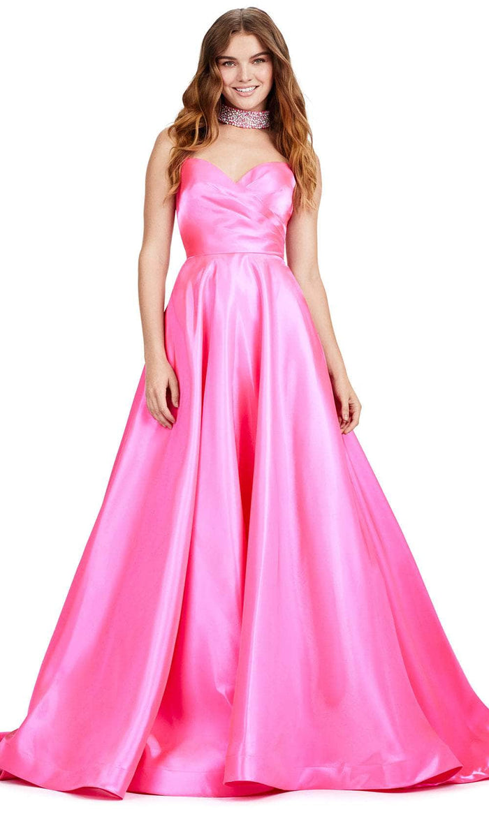 Ashley Lauren 11473 - Choker Style Satin Prom Dress Special Occasion Dress