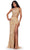 Ashley Lauren 11501 - Beaded Cutout Prom Dress Prom Dresses 00 / Gold