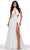Ashley Lauren 11504 - Beaded Halter Bustier Prom Dress Special Occasion Dress 00 / Ivory