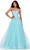 Ashley Lauren 11518 - Glitter Tulle A-Line Prom Dress Prom Dresses 00 / Sky