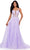 Ashley Lauren 11526 - Foliage Appliqued A-Line Prom Gown Prom Dresses 00 / Lilac