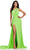 Ashley Lauren 11539 - One-Shoulder Crystal Beaded Prom Gown Prom Dresses 00 / Lime