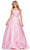 Ashley Lauren 11540 - Satin A-Line Prom Dress Prom Dresses 00 / Ice Pink