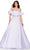 Ashley Lauren 11543 - Bejeweled Waist Prom Dress Prom Dresses 00 / White