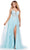 Ashley Lauren 11558 - Spaghetti Strap A-Line Prom Dress Prom Dresses 00 / Sky