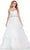 Ashley Lauren 11561 - Beaded Straps V-Neck Ballgown Ball Gowns 0 / Ivory