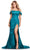 Ashley Lauren 11575 - Off Shoulder Satin Prom Dress Prom Dresses 00 / Jade