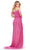 Ashley Lauren 11598 - Draped Sleeve Pearl Beaded Evening Gown Evening Dresses