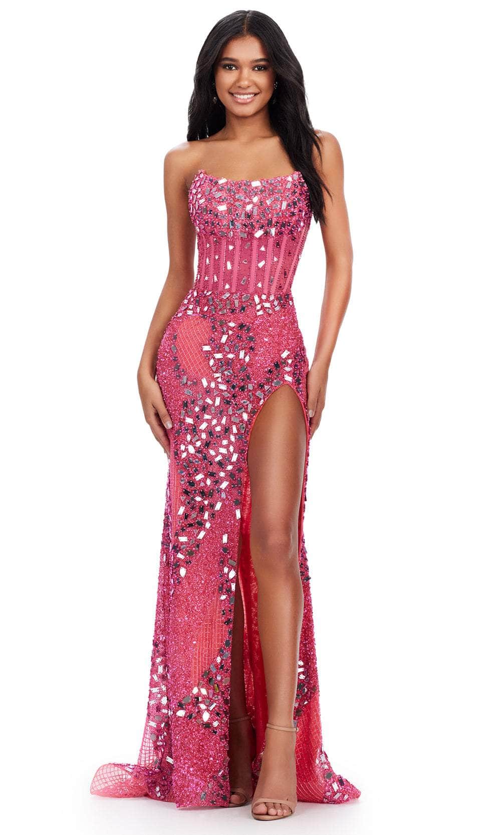 Ashley Lauren 11599 - Cut-Glass Scoop Evening Gown – Couture Candy