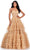 Ashley Lauren 11603 - Ruffled A-Line Prom Dress Special Occasion Dress 00 / Nude
