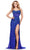 Ashley Lauren 11614 - Illusion Corset Strapless Evening Gown Evening Gown 00 / Turquoise/Royal