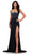 Ashley Lauren 11616 - Beaded Scoop Prom Dress Special Occasion Dress 00 / Black