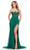 Ashley Lauren 11616 - Beaded Scoop Prom Dress Special Occasion Dress 00 / Emerald