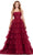 Ashley Lauren 11621 - Tulle Tiered Prom Dress Prom Dresses 00 / Burgundy