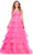 Ashley Lauren 11621 - Tulle Tiered Prom Dress Prom Dresses 00 / Neon Pink