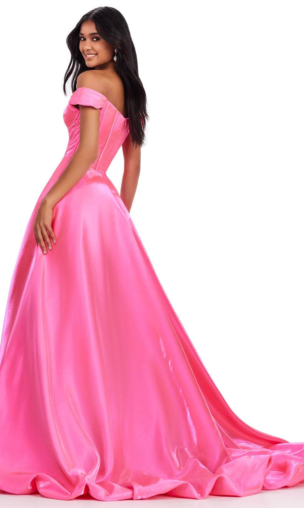 Ashley Lauren 11641 - Satin High Low Prom Dress – Couture Candy