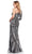 Ashley Lauren 11671 - Mirror Embellished One-Sleeve Prom Dress Prom Dresses