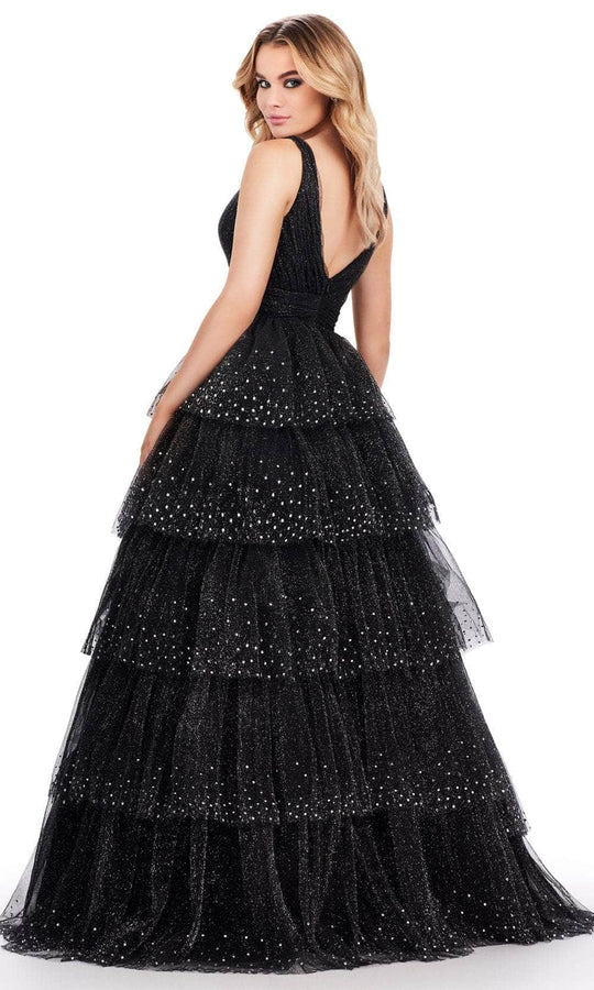 Ashley Lauren 11672 - Plunging Neck Sleeveless Prom Dress