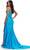 Ashley Lauren 11688 - Plunging V-Neck Prom Gown with Slit Prom Dresses