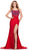 Ashley Lauren 11690 - Scoop Corset Prom Dress Special Occasion Dress 00 / Red