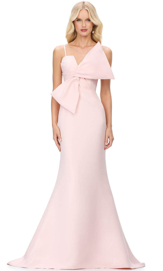 Ashley Lauren 11702 - Oversized Bow Mermaid Evening Gown