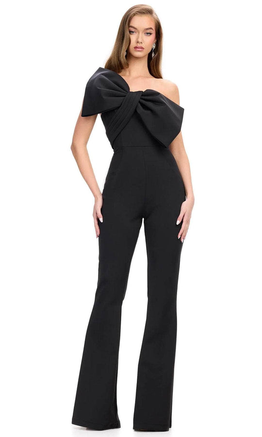 Ashley Lauren 11703 - Strapless Oversized Bow Detailed Jumpsuit