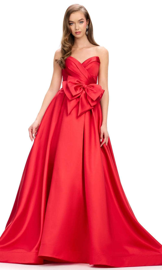 Ashley Lauren 11770 - Fold-Over Sweetheart Bow Detail Ballgown
