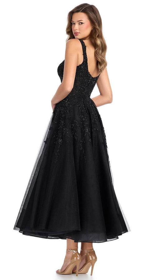 Ashley Lauren 11899 - Wide Straps Lace Applique Evening Dress