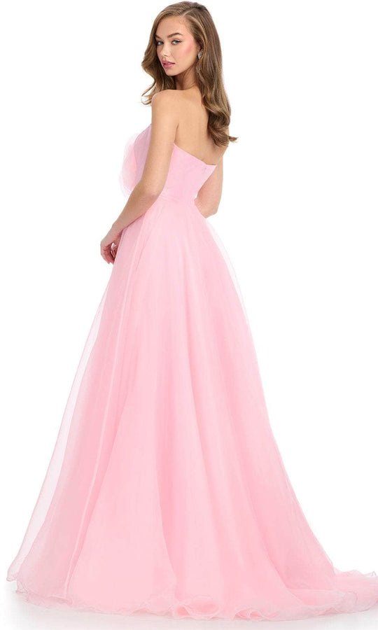 Ashley Lauren 11913 - Floral Straight Neck Prom Dress