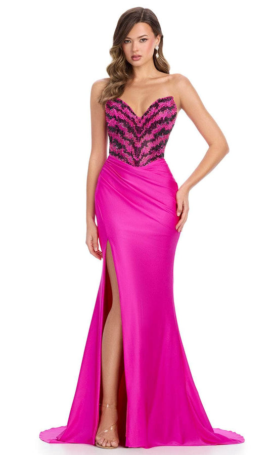 Ashley Lauren 11933 - Beaded Top Sweetheart Prom Dress