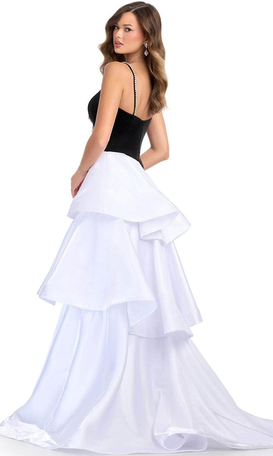 Ashley Lauren 11974 - Sweetheart Velvet Beaded Bow Ball Gown