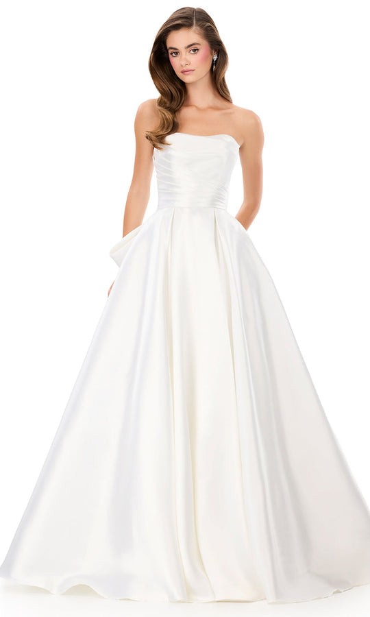 Ashley Lauren 12358 Strapless Pleated Dress