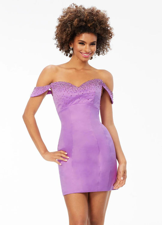 Ashley Lauren 4531 - Beaded Neckline Cocktail Dress