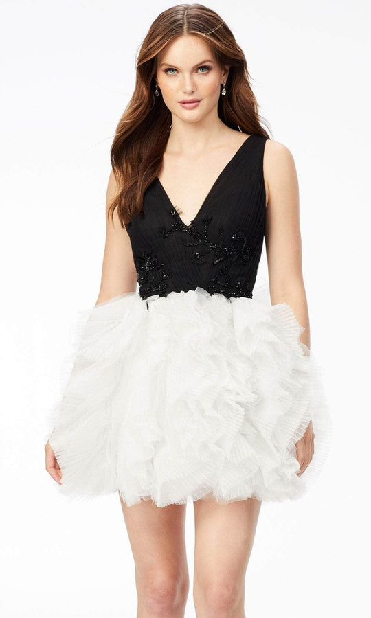 Ashley Lauren 4546 - Ruffled Skirt Cocktail Dress