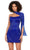 Ashley Lauren 4586 - One-Shoulder Beaded Cocktail Dress Cocktail Dress 0 / Royal