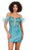 Ashley Lauren 4588 - Feather Corset Homecoming Dress Special Occasion Dress 0 / Sky