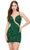 Ashley Lauren 4589 - Beaded Plunge Cocktail Dress Cocktail Dresses