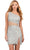 Ashley Lauren 4595 - Sequin Embellished One Sleeve Cocktail Dress Cocktail Dresses 0 / Silver