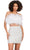Ashley Lauren 4599 - Feather Bustier Strapless Cocktail Dress Cocktail Dresses 00 / Ivory