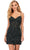 Ashley Lauren 4605 - Beaded Embellished Sleeveless Cocktail Dress Cocktail Dresses 0 / Nebula Green/Black