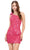 Ashley Lauren 4612 - Beaded One Shoulder Homecoming Dress Special Occasion Dress 00 / Fuchsia