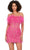 Ashley Lauren 4615 - Beaded Strapless Feather Cocktail Dress Cocktail Dresses 0 / Hot Pink