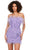 Ashley Lauren 4615 - Beaded Strapless Feather Cocktail Dress Cocktail Dresses 0 / Lilac