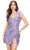 Ashley Lauren 4626 - Embellished Sheath Homecoming Dress Special Occasion Dress 00 / Lilac