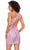 Ashley Lauren 4627 - Asymmetric Fitted Cocktail Dress Homecoming Dresses 4 / Fuchsia/Red