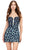 Ashley Lauren 4631 - Sweetheart Corset Animal Printed Dress Party Dresses 00 / Light Blue